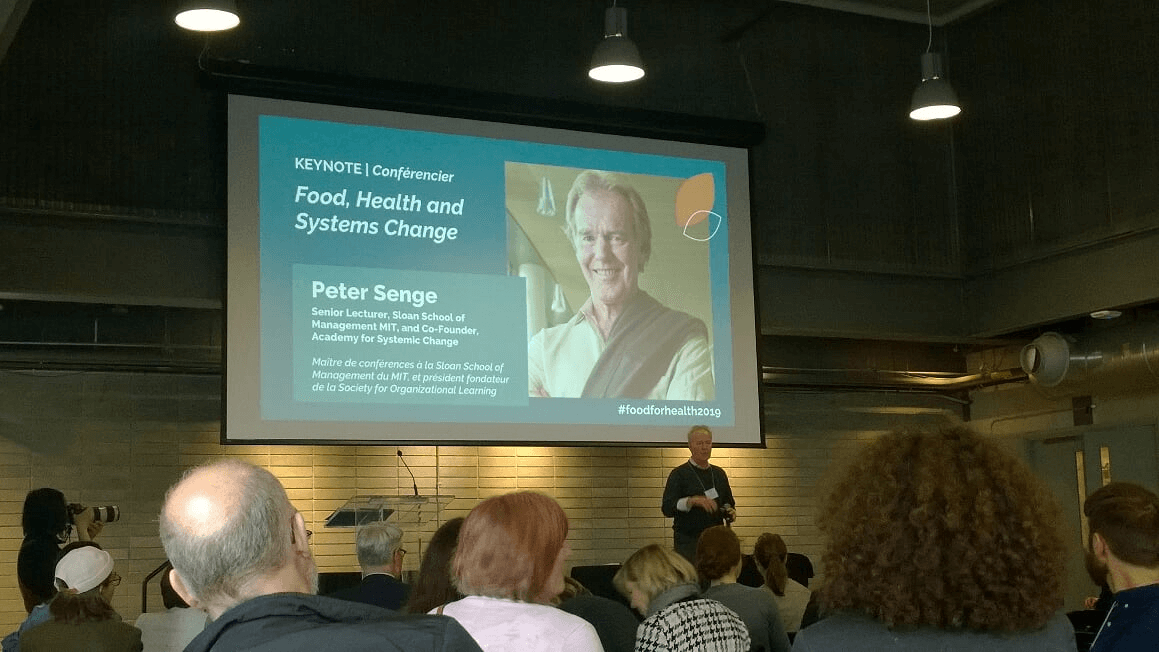 Keynote speaker Nourish Peter Senge